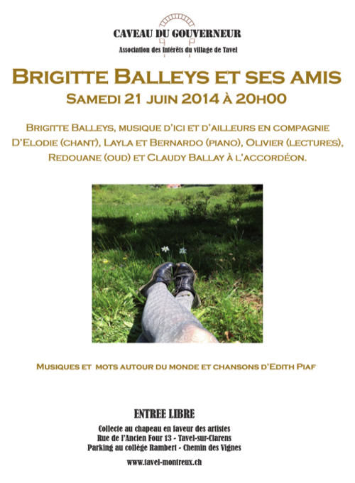 Brigitte Balleys et ses amis 21 juin 2014